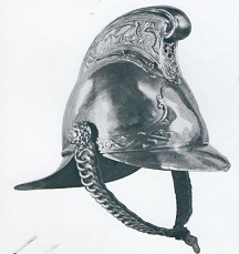 Brass fire helmet 19-20th Century